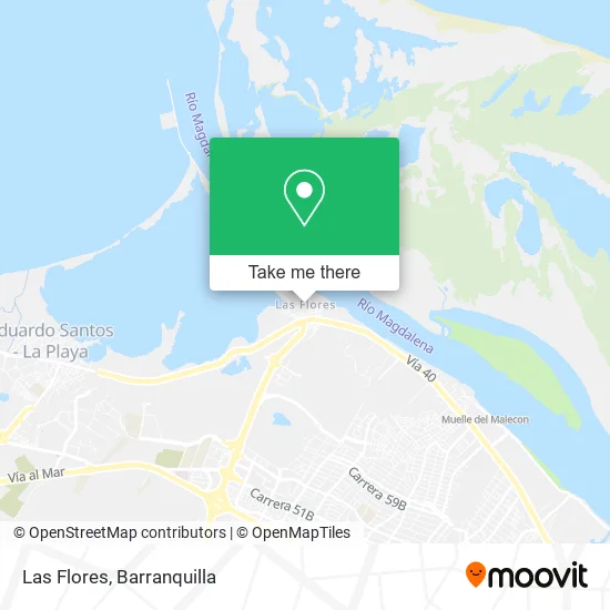 Las Flores map