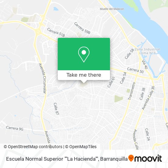 Escuela Normal Superior ""La Hacienda"" map