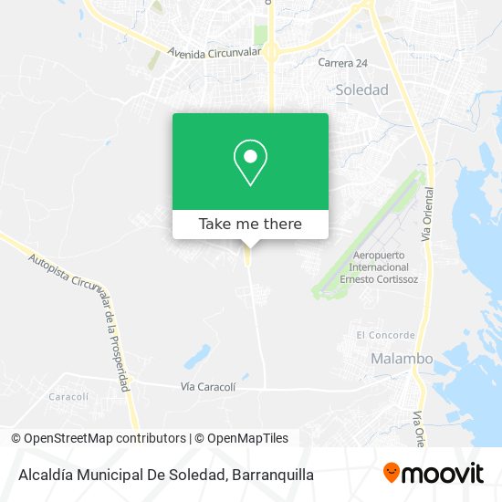 Mapa de Alcaldía Municipal De Soledad