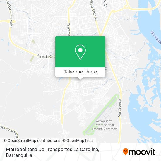 Mapa de Metropolitana De Transportes La Carolina