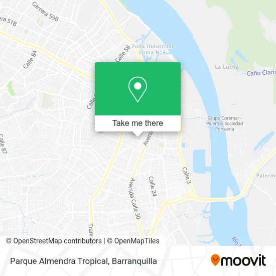 Parque Almendra Tropical map