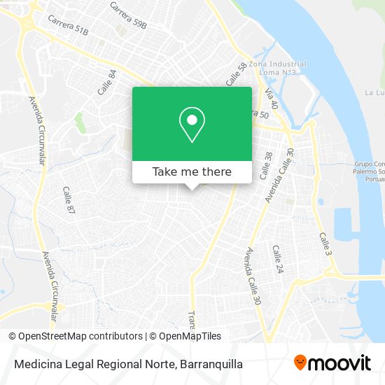 Medicina Legal Regional Norte map
