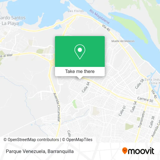 Parque Venezuela map