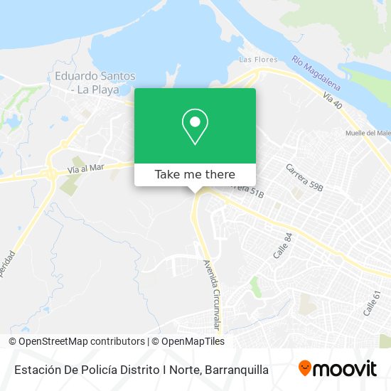 Mapa de Estación De Policía Distrito I Norte