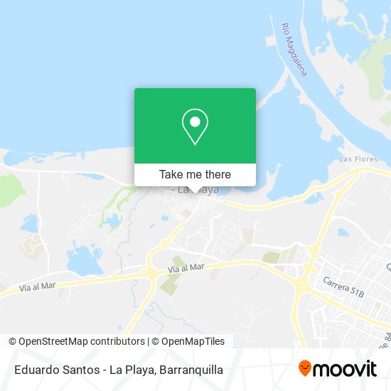 Eduardo Santos - La Playa map