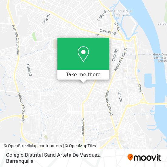 Colegio Distrital Sarid Arteta De Vasquez map