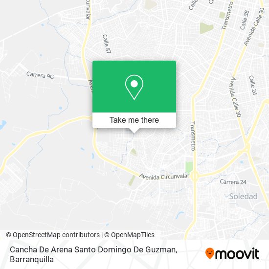 Cancha De Arena Santo Domingo De Guzman map