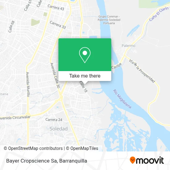 Bayer Cropscience Sa map