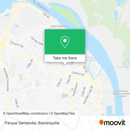 Parque Santander map