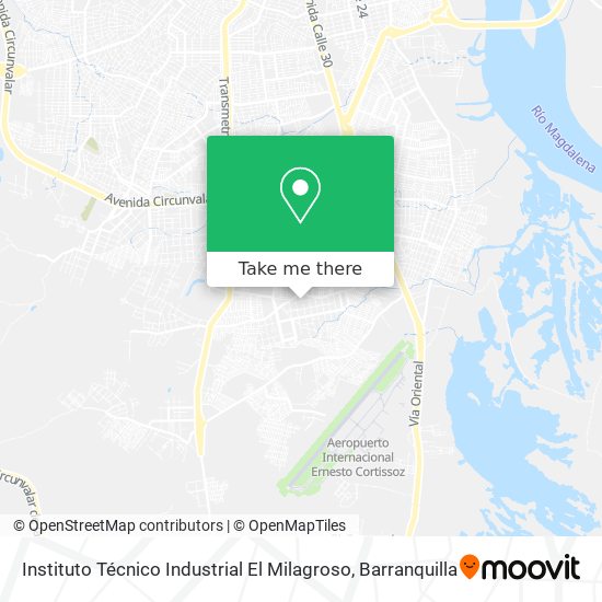 Instituto Técnico Industrial El Milagroso map