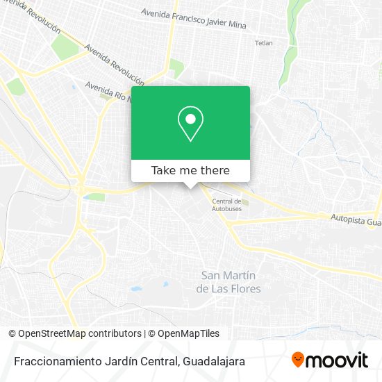 Mapa de Fraccionamiento Jardín Central