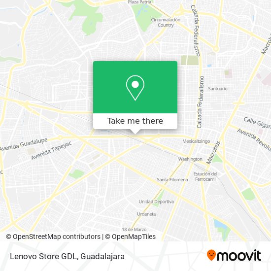 Lenovo Store GDL map