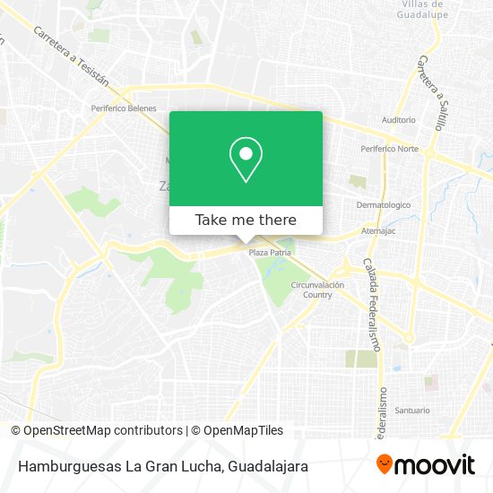 Hamburguesas La Gran Lucha map