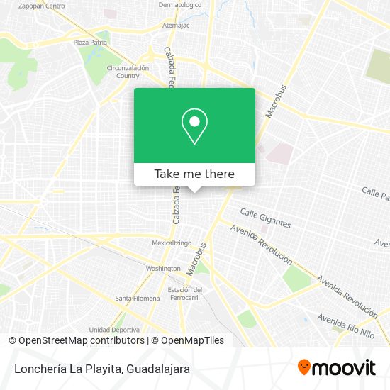 Lonchería La Playita map
