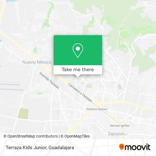 Terraza Kids Junior map