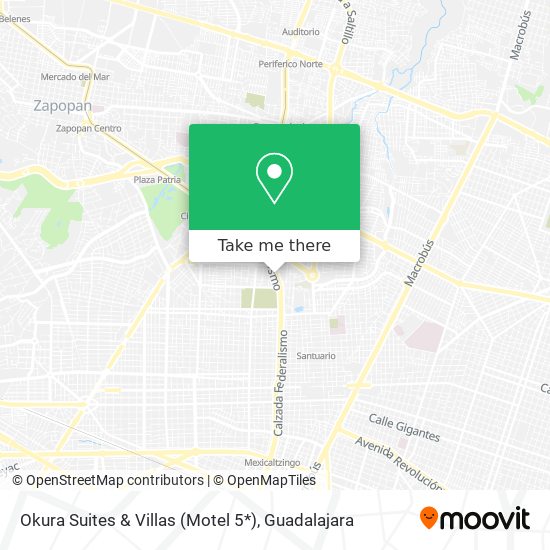 Mapa de Okura Suites & Villas  (Motel 5*)