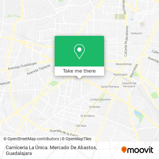 Carnicería La Única. Mercado De Abastos map
