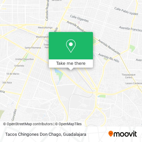 Tacos Chingones Don Chago map