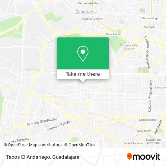 Tacos El Andariego map