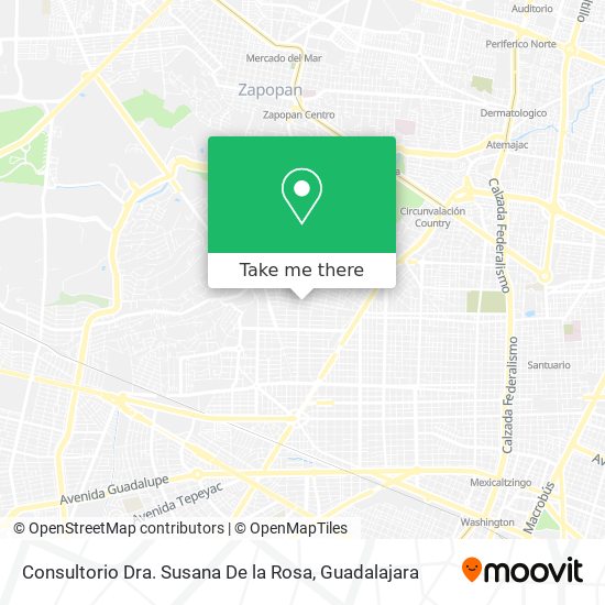 Consultorio Dra. Susana De la Rosa map