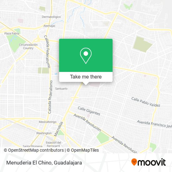 Mapa de Menuderia El Chino