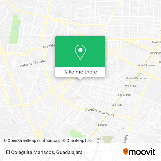 Mapa de El Coleguita Mariscos