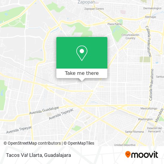 Mapa de Tacos Va! Llarta