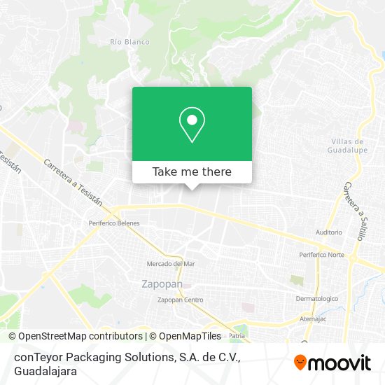 conTeyor Packaging Solutions, S.A. de C.V. map