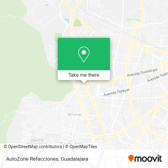 AutoZone Refacciones map