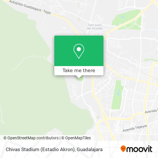 Mapa de Chivas Stadium (Estadio Akron)