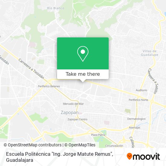 Mapa de Escuela Politécnica "Ing. Jorge Matute Remus"