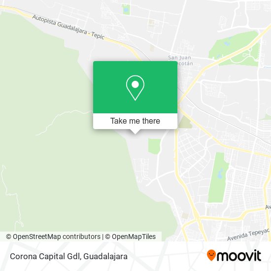 Corona Capital Gdl map