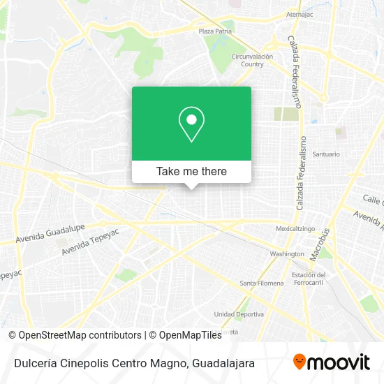 Mapa de Dulcería Cinepolis Centro Magno