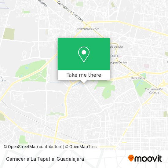 Mapa de Carniceria La Tapatia