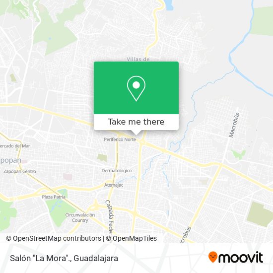 Mapa de Salón "La Mora".