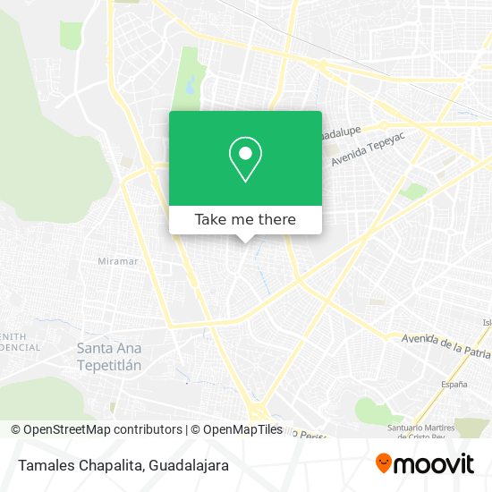 Tamales Chapalita map