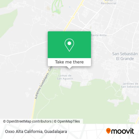 Mapa de Oxxo Alta California