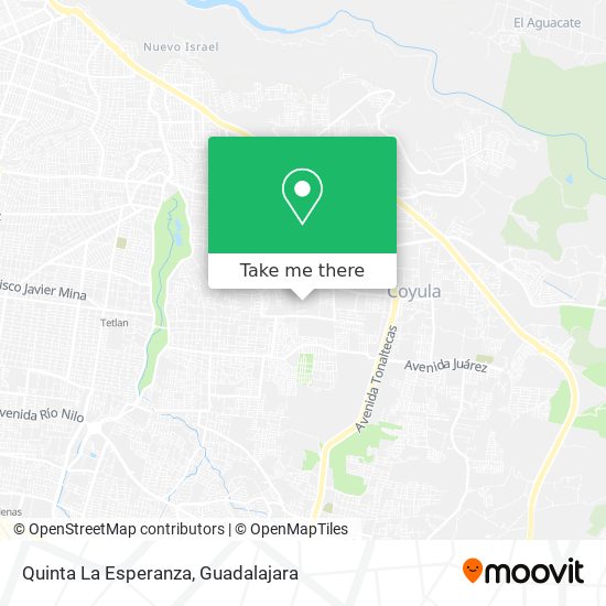 Quinta La Esperanza map