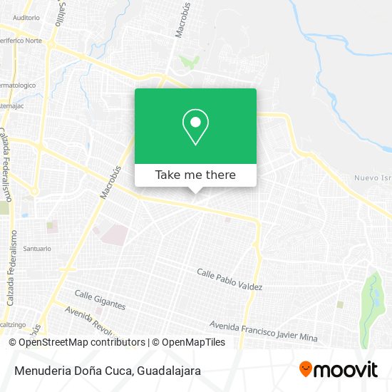 Menuderia Doña Cuca map