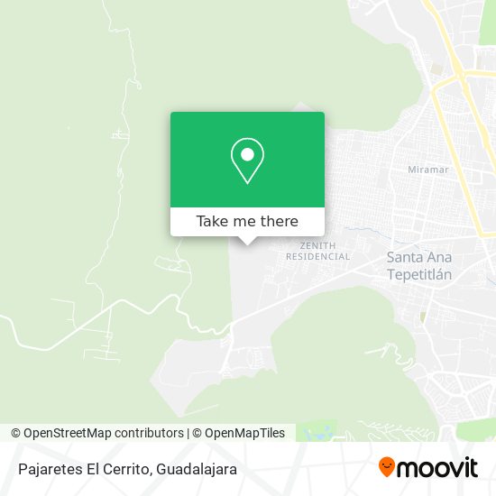 Mapa de Pajaretes El Cerrito