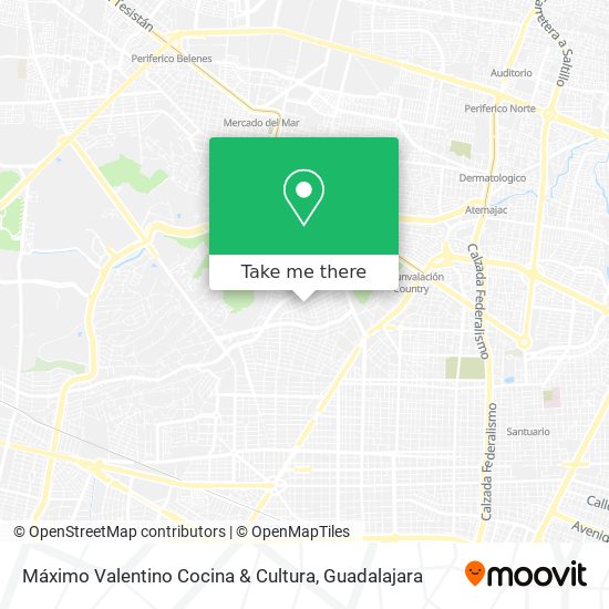 Mapa de Máximo Valentino Cocina & Cultura
