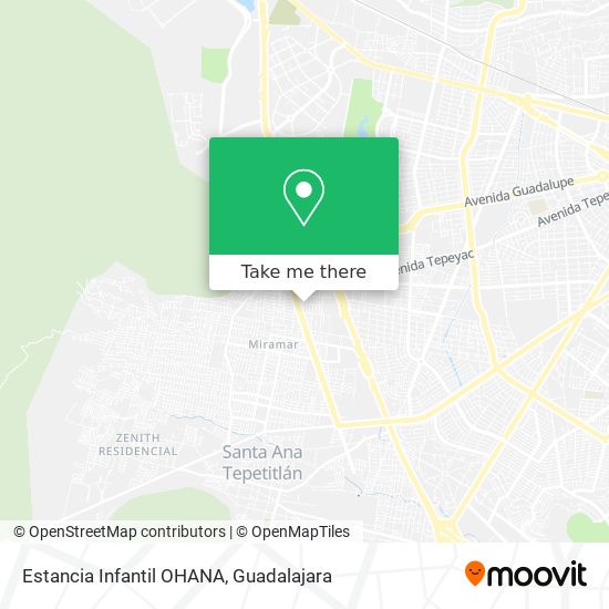 Mapa de Estancia Infantil OHANA