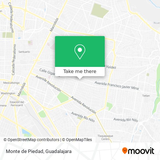 Mapa de Monte de Piedad