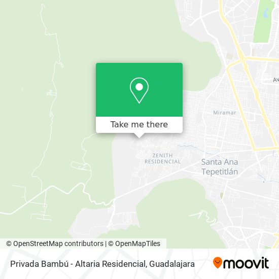 Privada Bambú - Altaria Residencial map