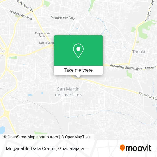 Megacable Data Center map
