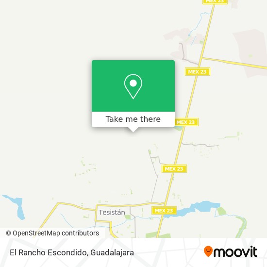 Mapa de El Rancho Escondido