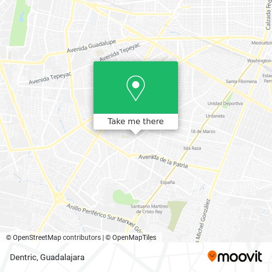 Mapa de Dentric