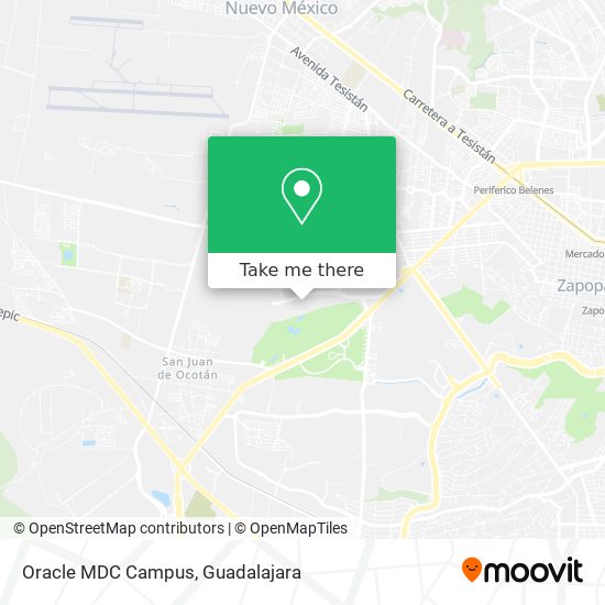 Mapa de Oracle MDC Campus