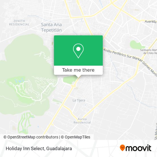 Holiday Inn Select map