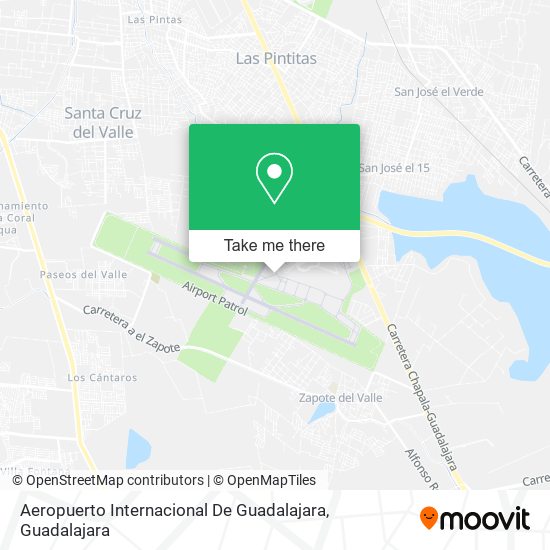 Aeropuerto Internacional De Guadalajara map